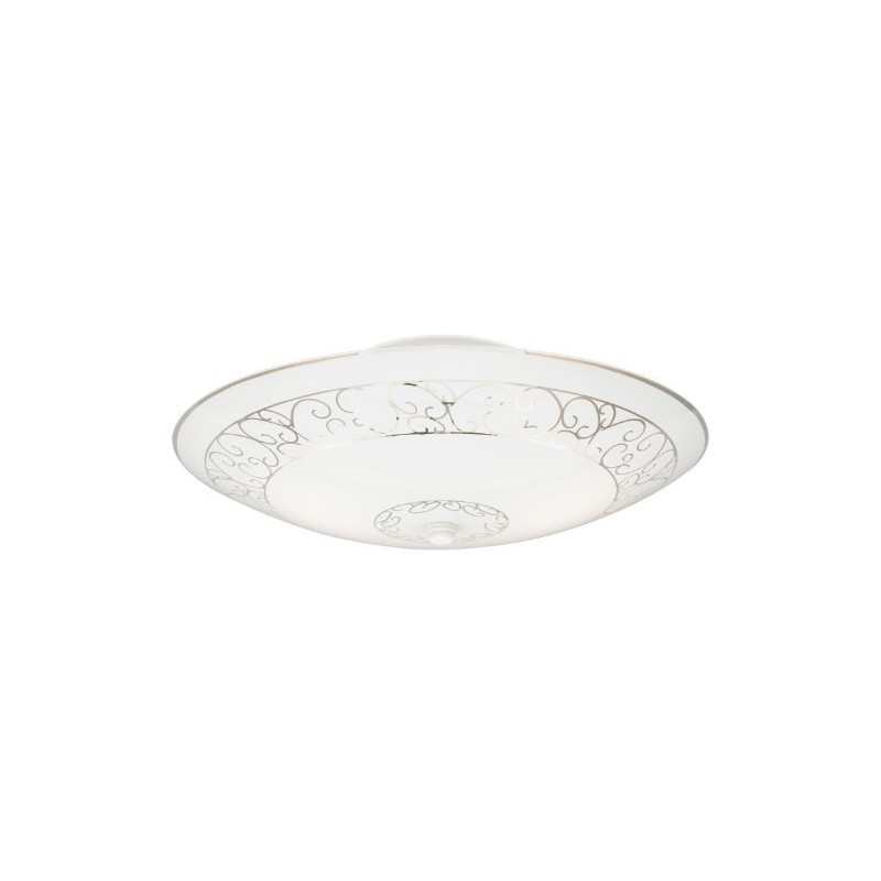 Westinghouse 6620600 Two-Light Semi-Flush-Mount Interior Ceiling Fixture, White Finish with