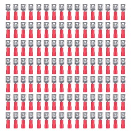 Insulated Spade Wire Connector FDD1.25‑250 Female Sturdy Durable Stable Convenient Electrical Crimp Terminal