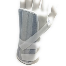 OTC Kidsline Wrist Splint Soft Foam Adjustable Support, White (Left Hand), Pediatric