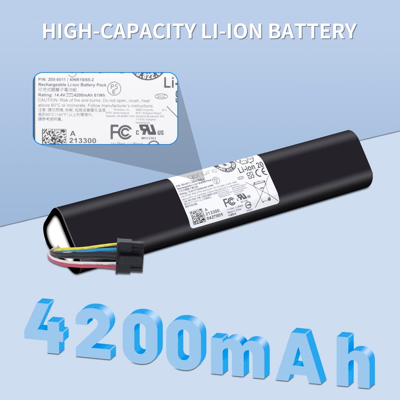 TZRONG 4200mAh Battery for Neato D3 D4 D5 D6 D7