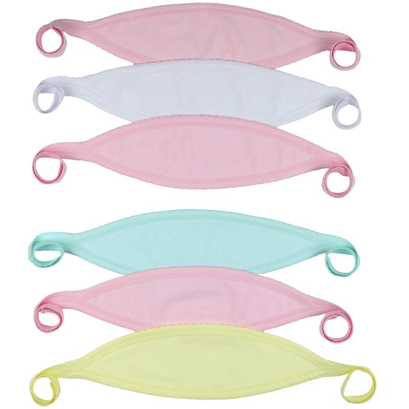 ToBeInStyle Babies' 6-Pack Comfortable Newborn Baby Belly Binder - Girl