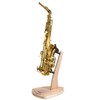 Musbeat Saxophone Stand, Saxophone Stand for Alto and Tenor, Walnut