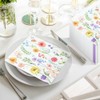 EdenChiy Butterfly Printed Disposable Paper Napkins 100 Pcs Unbleached Pure