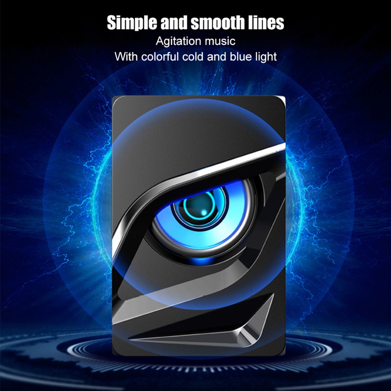SADA V-128 Desktop Mini USB 2.1 Subwoofer Upgrade Computer Speaker