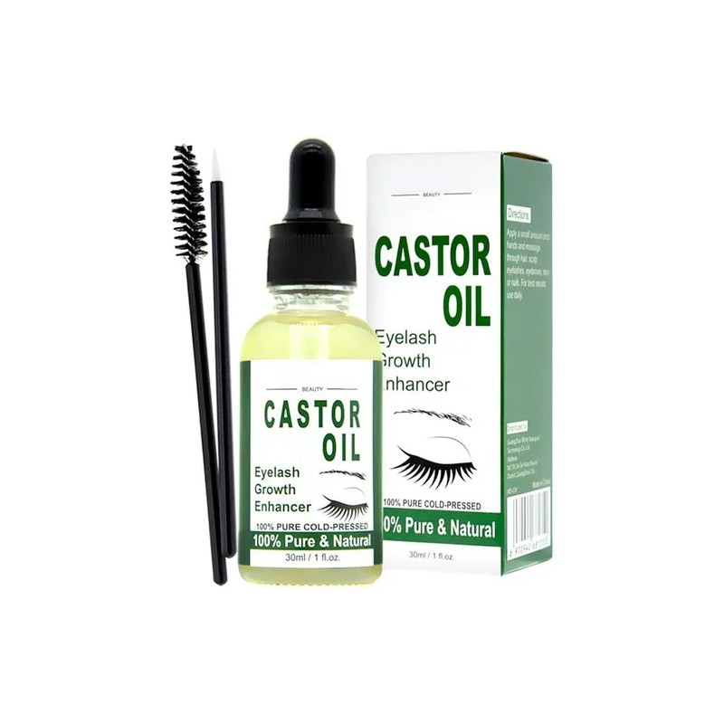 Serum Realzador Crecimiento Pestañas De Aceite Recino 30ml F