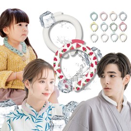 (2024 Colors/No Refrigerator) Cooling Ring, Neck Cooler, Children, 92°F (28°C), Naturally Freezing, No Sweat Cooling, Cool Ring, Ice Cooling, Cool Neck, Long Lasting, Neck Cooler, Heat Prevention,