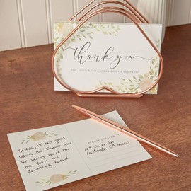 100-Count Thank You Cards for Funeral, Sympathy Blank Postcards, 4" x 6"