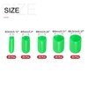 sourcing map 100pcs Round Rubber End Caps Protective Caps 1/8"