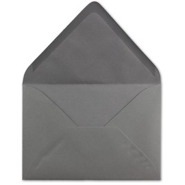 Envelopes DIN C5 graphite 220 x 15.4 cm 110 g/m² Nassklebung Your Glüxx Agent Post in Envelopes without Window Christmas Card Invitations