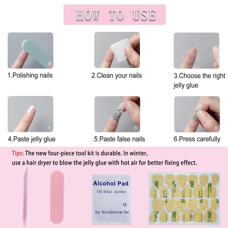 Black Press On Toenails Short Square Glossy Solid Black with