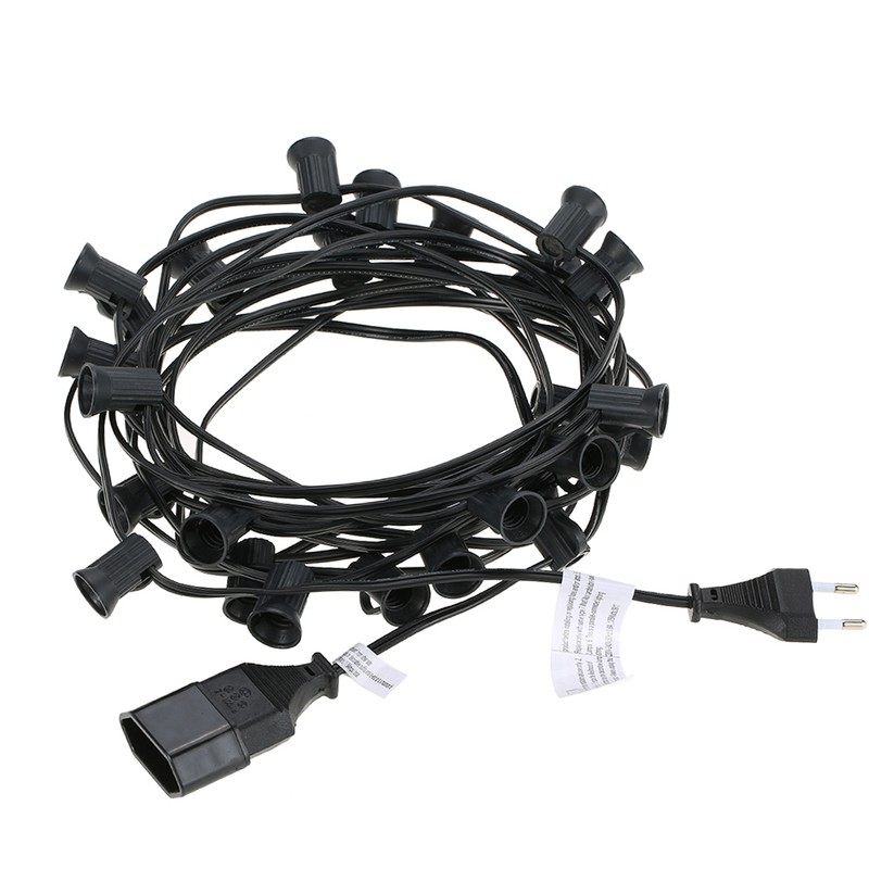 G40 String Light 2 Spare Bulbs Total Power 175W 25FT