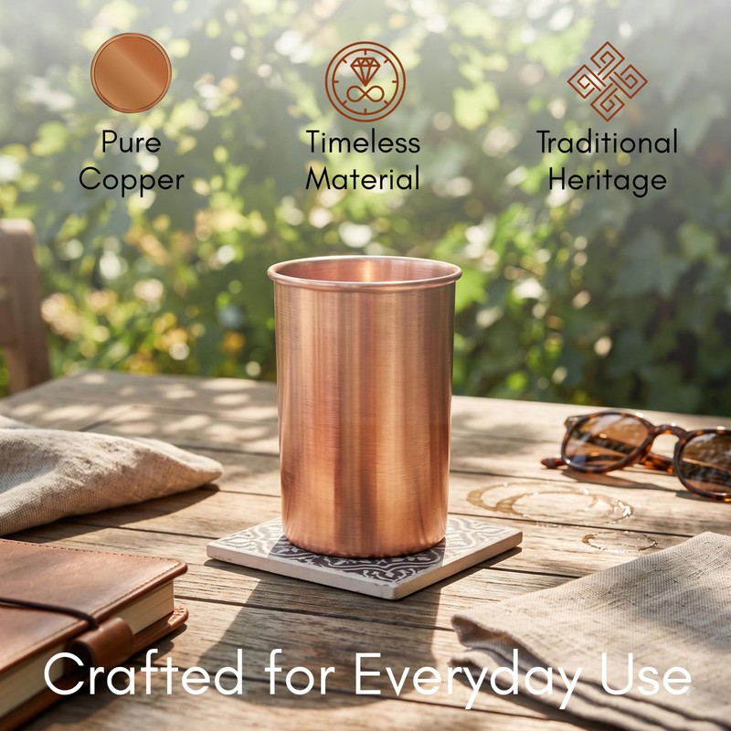 SAJTOX Pure Copper Tumblers for Drinking – Ayurvedic Health Pure
