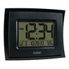 La Crosse Technology WT-8002U-B-INT Digital Black Clock with Indoor Temperature