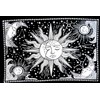 ICC Sun and Moon Tapestry Black White Tapestry Wall Sheet