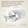 BKV Suction Cup Hooks for Glass Window,Removable Shower Hooks for