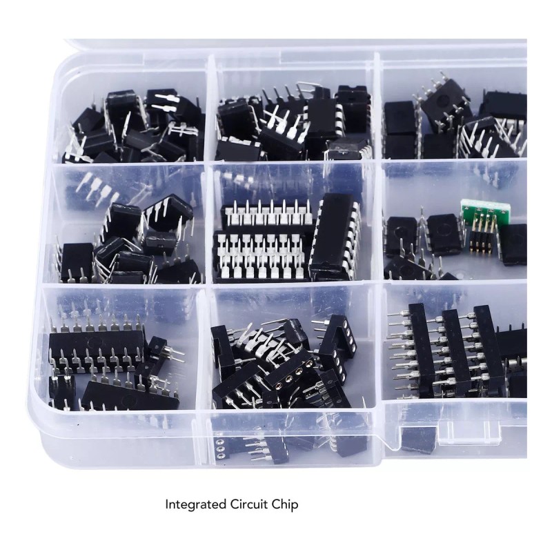 Generic 150 Piezas 10 Tipos De Chip Circuito Integrado Pin