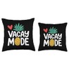 vacay mode aloha summer vacation pineapple fruit heart shape Throw