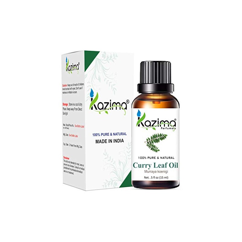 KAZIMA Curry Leaf Essential Oil - 100% Pure, Natural &