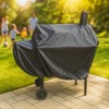 Realcook Grill Cover for Outside Smoker: 41.3 Inch Waterproof Weather