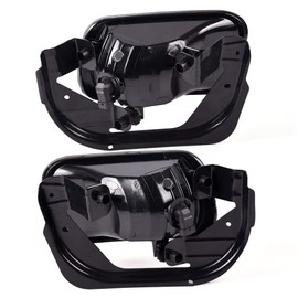 CNNELL Fog Lights Compatible with 2009-2012 Dodge Ram 1500, 2010-2018 Dodge Ram 2500 3500, Smoky Lens Without Bolt