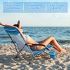Huwena 2 Pack Beach Chairs with Umbrella for Adults, Low