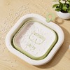 Bellglee Square Collapsible Wash Basins 3-Pack, Small Foldable Baby Bath