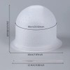 MILANGE Pre-punched Highlight Cap 2 Sets (White and Blue) Open