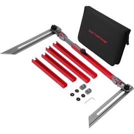 Adjustable Stair Jig (17.9"-58.9") – Stair Measuring Tool Stair Tread Template Tool & Tread Depth Gauge for Woodworking, scribing, and Flawless Stair installs – Easy, Precise, Adjustable