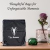 Sai Creations Team Groom Drawstring Bag - Black Polyester -