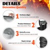 YSEJOMP 48 Inch Round Galvanized Fire Pit Ring/Fire Ring -