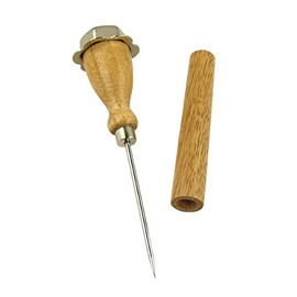 Norpro 7.25 Stainless Steel Ice Pick Party Camping Tool w Wood Handle & Sheath