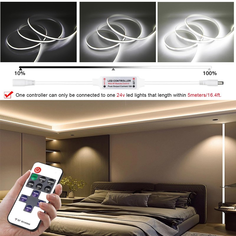 24V LED Power Supply with Dimmer Switch, 24V DC Power