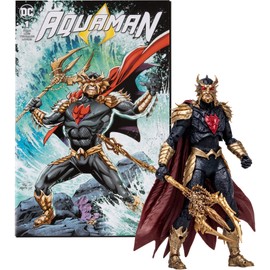 McFarlane Toys - DC Direct Page Punchers - Figura de acción Ocean Master de 7 Pulgadas con cómic Aquaman