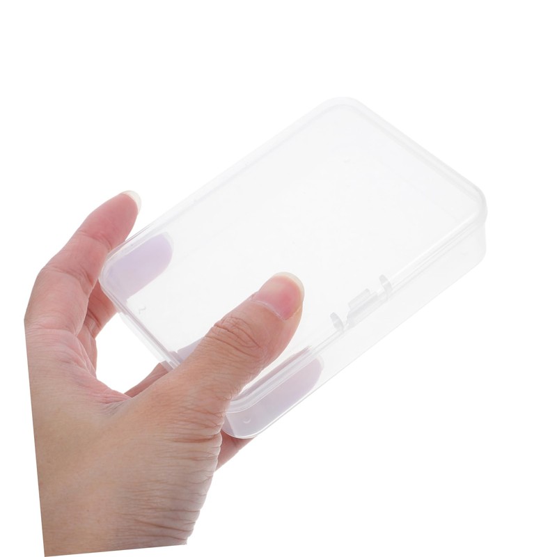 Operitacx 10pcs Small Plastic Storage Boxes Lids for Organizing Trading
