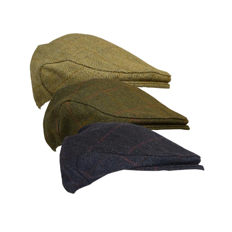WALKER AND HAWKES - Childrens' Derby Tweed Ashton Flat Cap