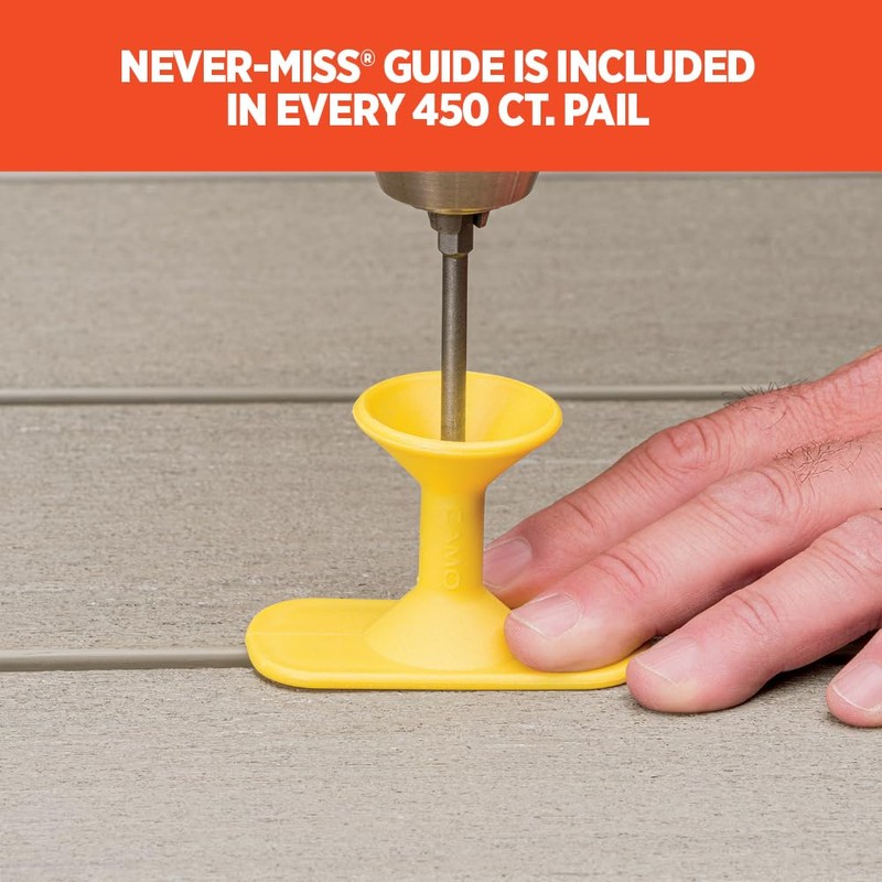 CAMO Wedge Clip Metal 410SS Hidden Deck Fasteners (90CT)