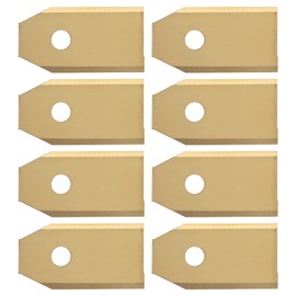 45pcs Golden Stainless Steel Robot Mower Blades Replacement Garden Mowing Blade for Lawn Robot