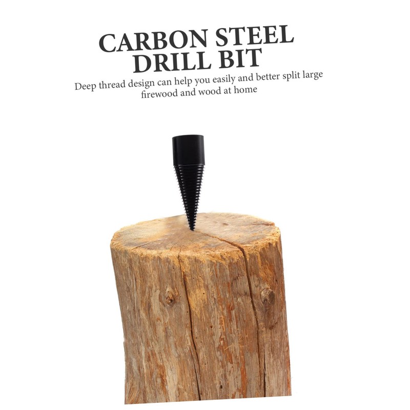 Mipcase 1 Set Firewood Drill Bit Wood Splitter Tool Set