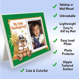 MY FIRST THANKSGIVING PICTURE FRAME for Baby's First Thanksgiving Celebration | Sized for Tabletop Display