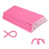 Royota 60PCS 9.45" Heatless Flexible Curling Rod, Skinny Small Flexi Rod Soft Twist Foam Hair Rollers for Tight Curl Women Girl Home Use Long and Short Hair (0.31 x 9.45 Inch, Pink#)