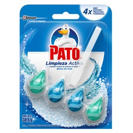 Pato Pastillas de Baño, Limpiador Continuo para Sanitarios en Canastilla, Aroma Brisa de Mar, 38.6g