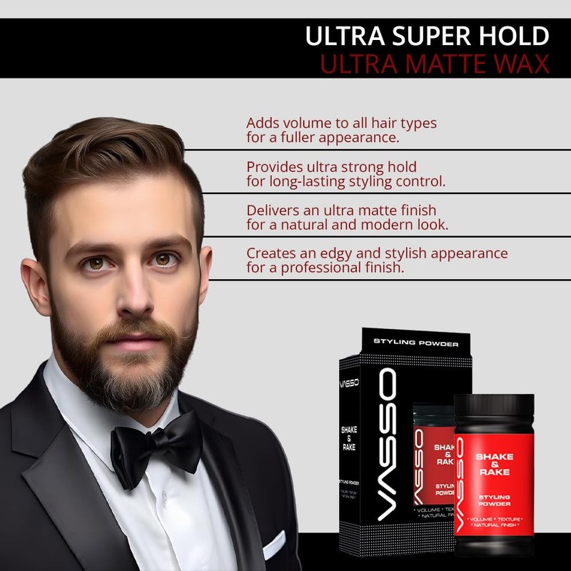 Vasso Hair Styling Powder with Maximum Volume & Control |