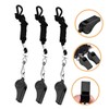 Mipcase 3PCS Plastic Whistles with Lanyard Loud Emergency Referee Whistles