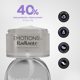Crema Facial en Gel Radiante Hidratante y Unificación del Tono Con Niacinamida, Vitamina C y E, Escualeno Vegetal y Flor de las Nieves Para Piel con Manchas Uso Día y Noche Contenido 70g