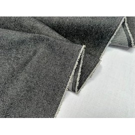 Denim Jeans Fabric Cotton Material Dressmaking Light Upholstery Dressmaking Home Decor - 180cm Wide (Black, 1 Metre)