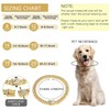 Dog Chain Diamond Cuban Collar Walking Metal Chain Collar with