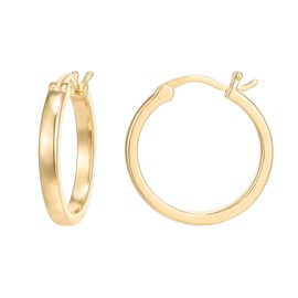 14K Gold Hoop Earrings For Women, Large Hoops for Gold Hoops Earrings for14k Gold Earrings For Dainty Gold for Women Trendy Minimalist Designs 30-50MM (20MM)