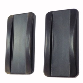 San-S Hikite-kun Sliding Door Pulls, 2 Pieces, Black