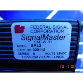 FEDERAL SIGNAL Z8513105A SIGNALMASTER BLACK ALUMINUM END CAP FITS SM•SLM•SIGM!