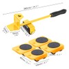 DUEBEL Lifter Furniture Sliders for Hardwood Floors Jack Furniture Dolly